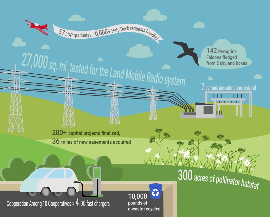 infographic for Dairyland Power